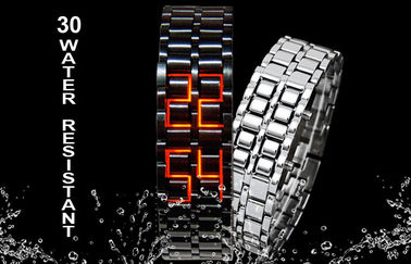 Ρολόι των οδηγήσεων λάβας Σαμουράι σιδήρου ατόμων Skmei, ψηφιακό Wristwatch των οδηγήσεων